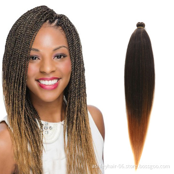 Wholesale 26inch 90g Braids Pre Stretched Hair Synthetic Hair Extensions African Braiding Hair Braids